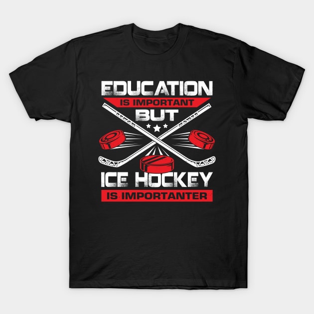 Funny Ice Hockey Player Gift T-Shirt by Dolde08